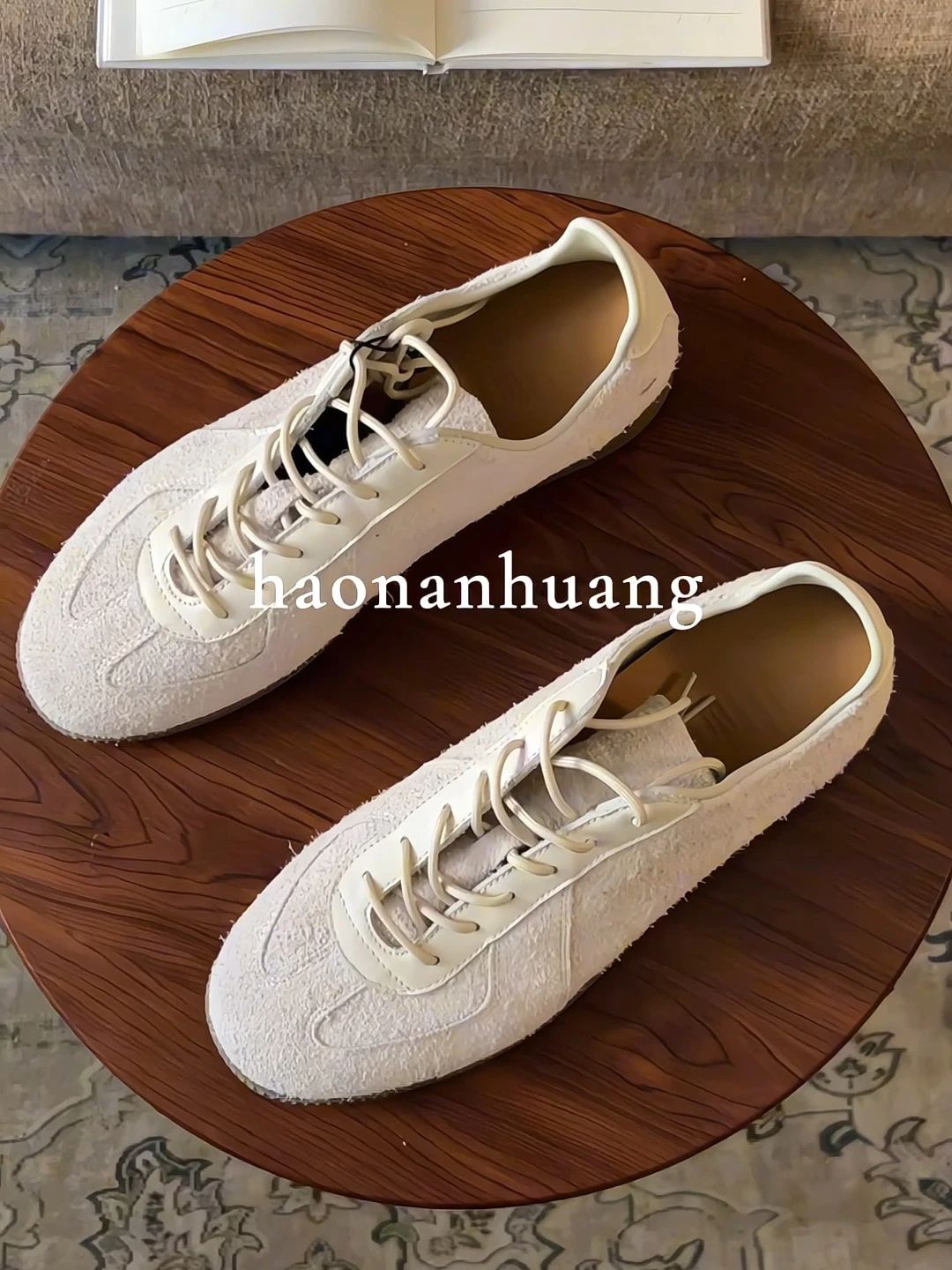 土罐色 土褐色 沙白色 系带 布面  - VALI鞋履AI设计主图