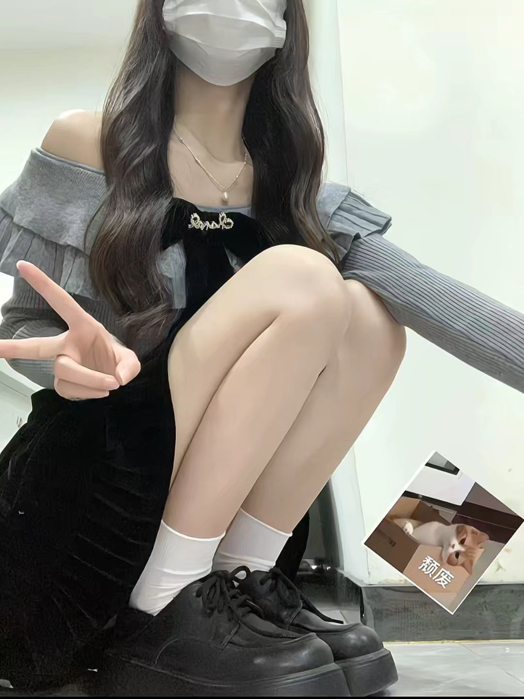 深洞 火山灰 青铜色 圆头 系带 皮革  - VALI鞋履AI设计主图