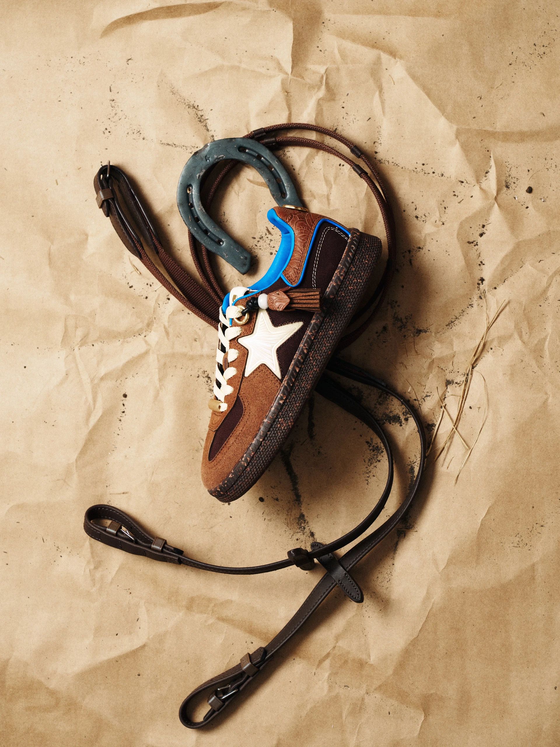 陨石色 菊苣咖啡 土砖色 低帮 系带 皮革  - VALI鞋履AI设计主图