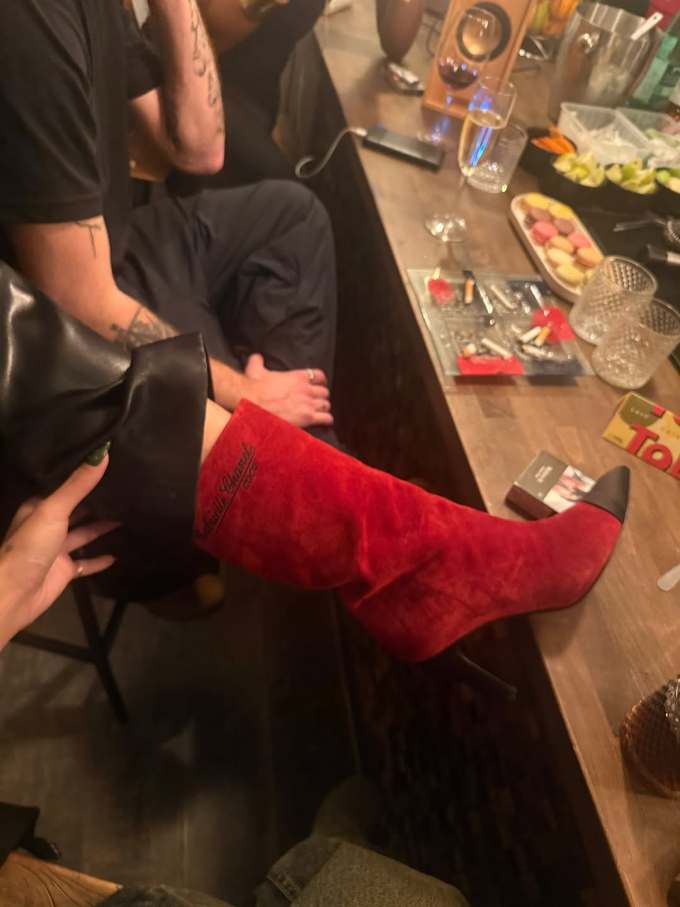 高跟 粗跟 肾上腺素 大丽花红 深火焰红 皮革 