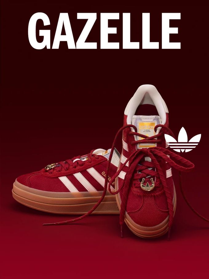 精明红 贝壳色 淡粉花瓣 系带 布面 