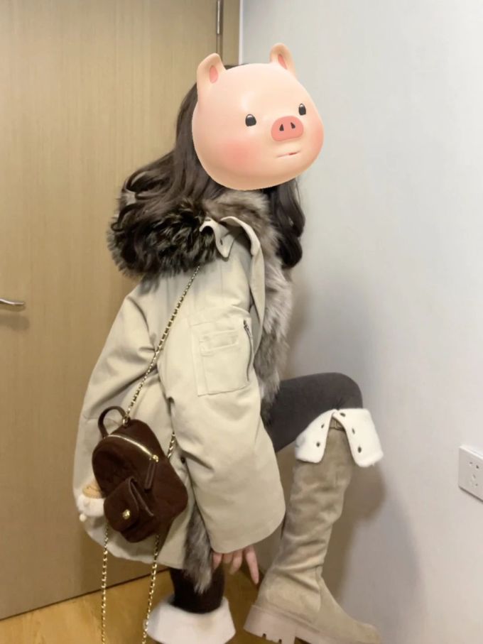 防护功能 H型 连帽领 中长袖 木灰色 晚霞色 咖啡褐色 毛条 