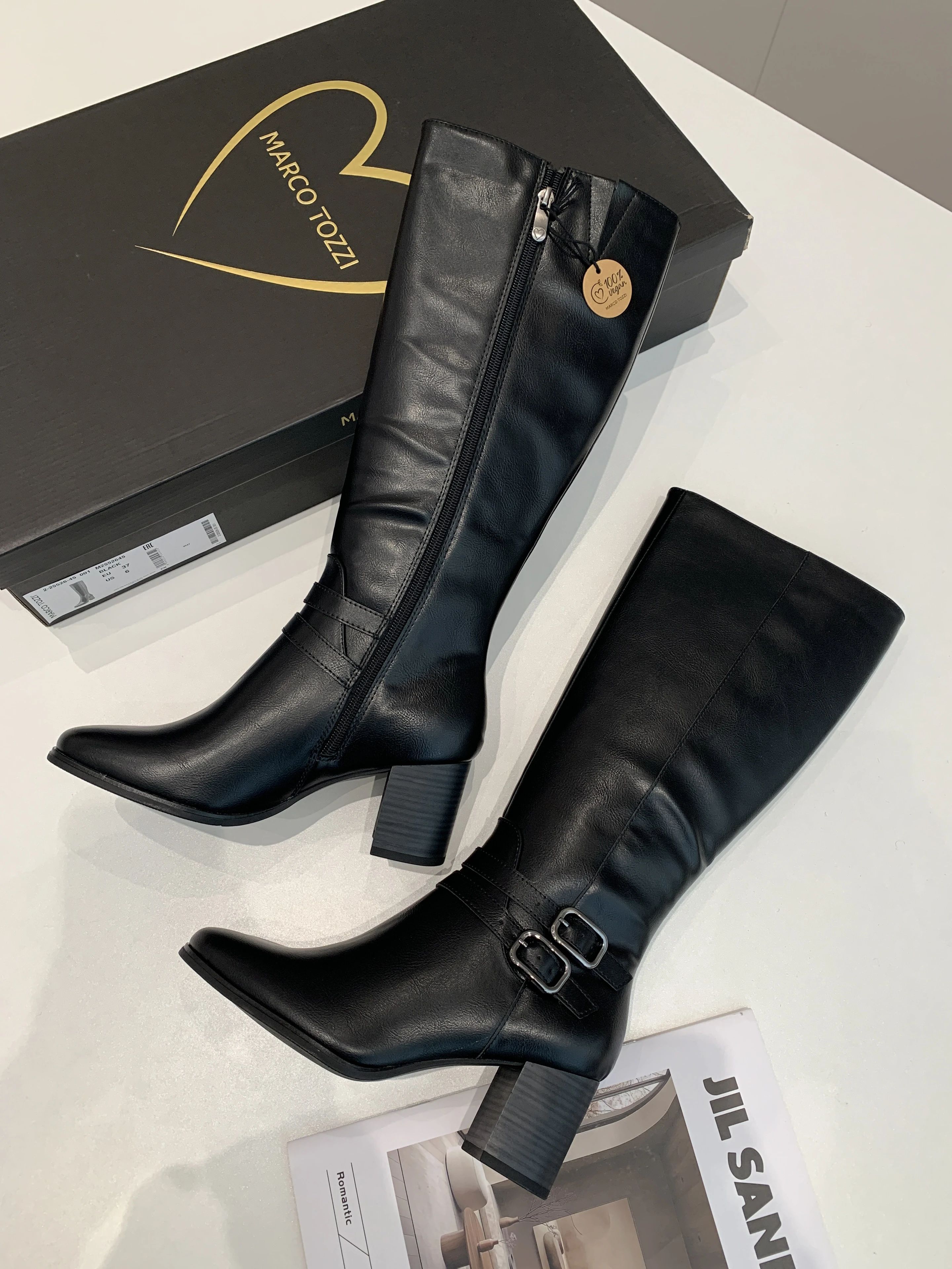 中跟 粗跟 燕尾服 青铜色 灯黑 皮革  - VALI鞋履AI设计主图