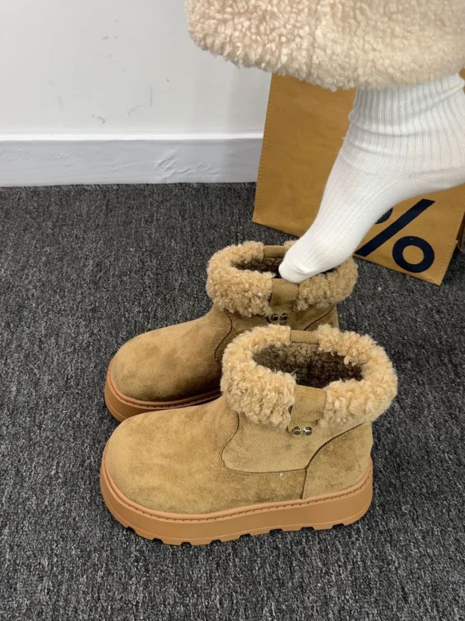 淡金色 花生酱 孜然色 圆头 皮革 