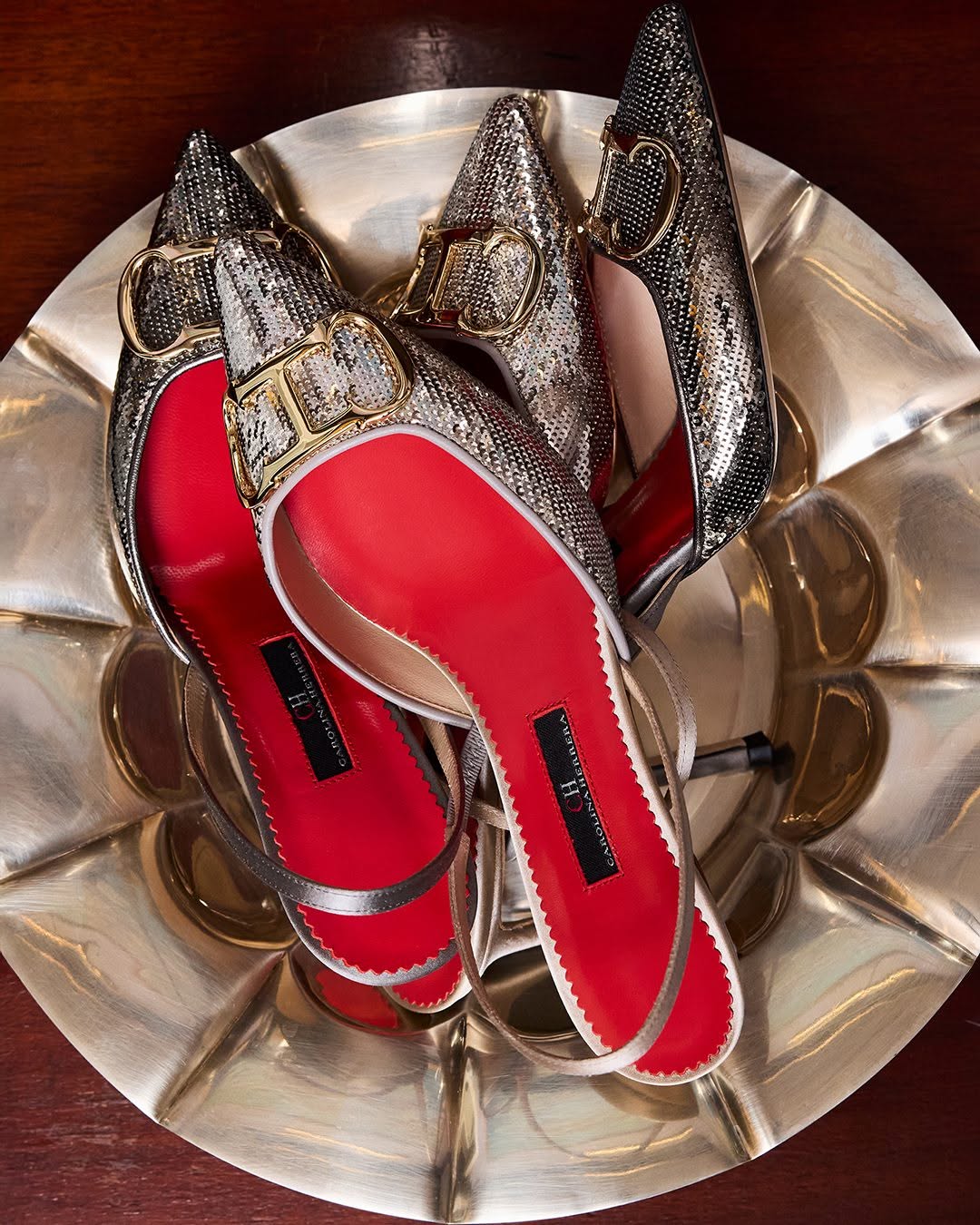 枸杞 巧克力软糖 巴贝多樱桃色 尖头 低帮 一脚蹬 浅口鞋  - VALI鞋履AI设计主图