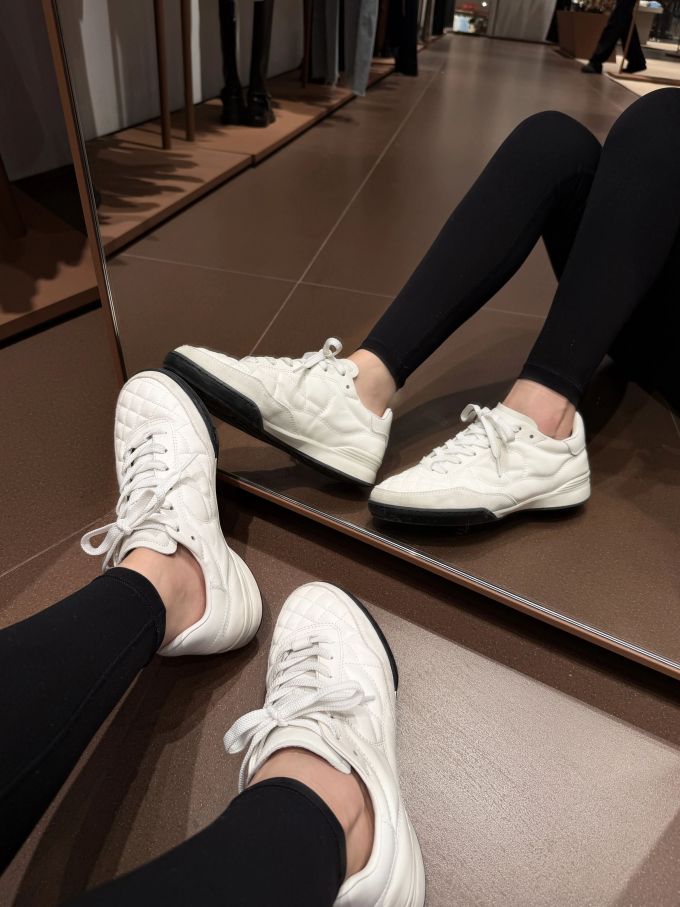 糖 雪峰 雪白 低帮 系带 皮革 