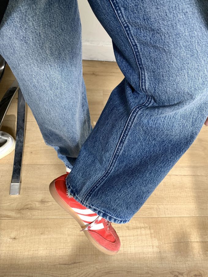 薄云 红瓷釉色 贝壳粉 低帮 系带 皮革 