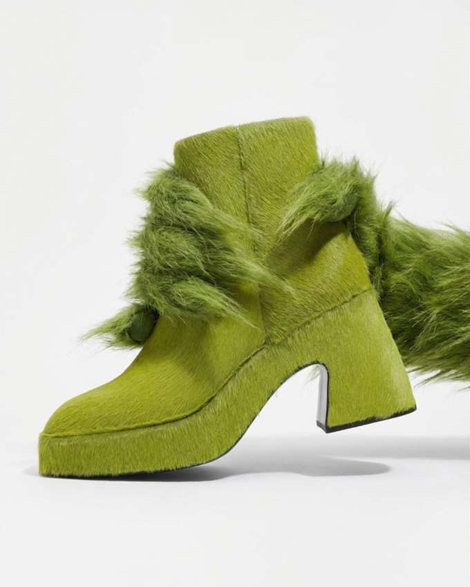 高跟 粗跟 利马豆绿 金丝柏 苹果绿 圆头 低帮 