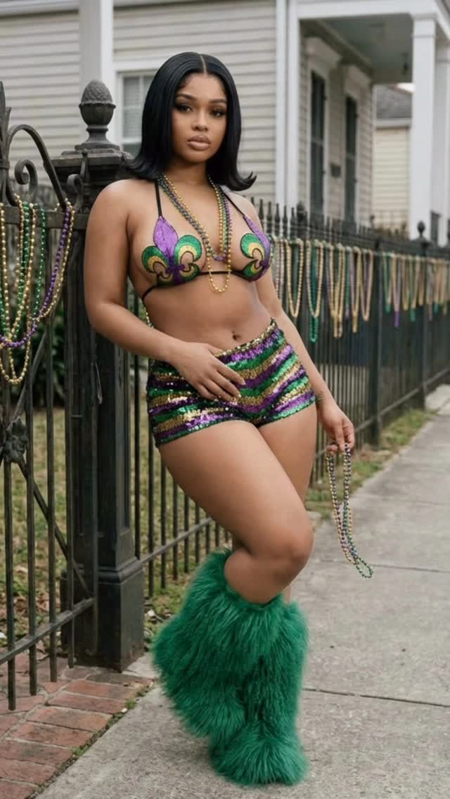 翠绿色 伊甸园绿 翠松绿 无帮 绒毛/绒面  - VALI鞋履AI设计主图