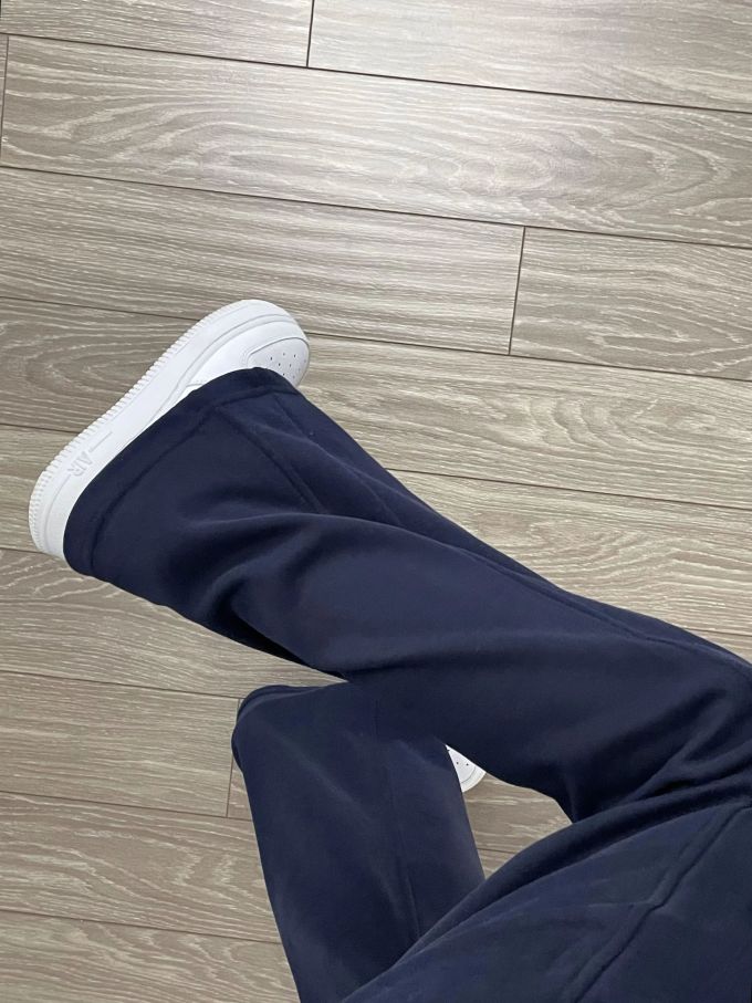 海蓝色 亮白色 中世纪蓝 圆头 皮革 