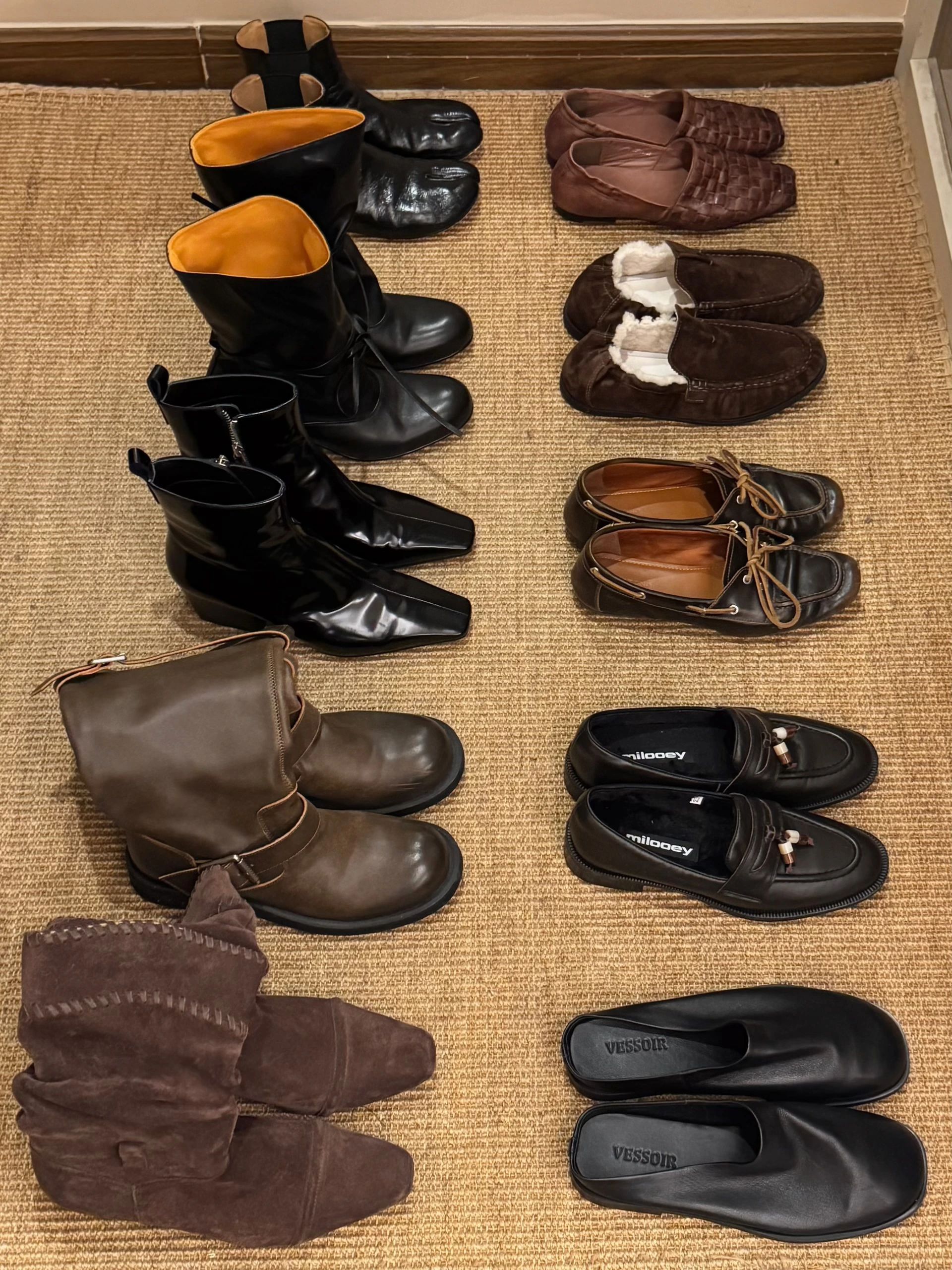 巧克力软糖 石板路 马鬃色 圆头 皮革  - VALI鞋履AI设计主图