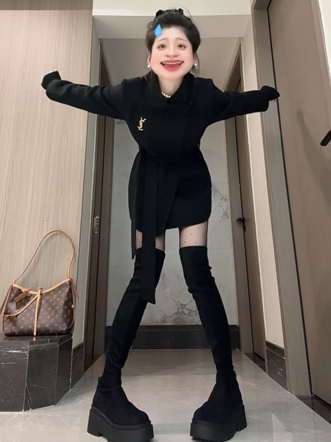 针织面料 X型 燕尾服 ABG辣妹 辣妹 