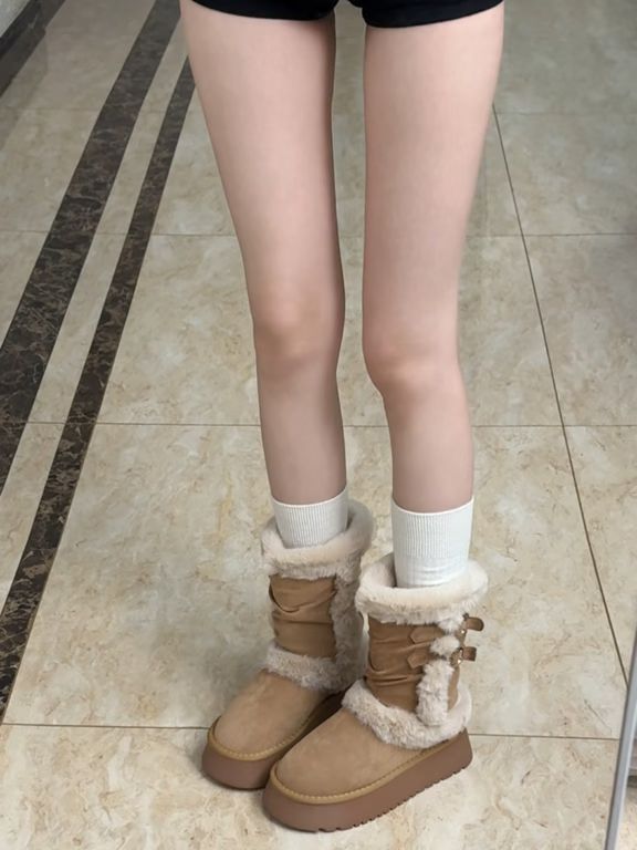 褐菇 土拨鼠 丹宁酸色 圆头 皮革 