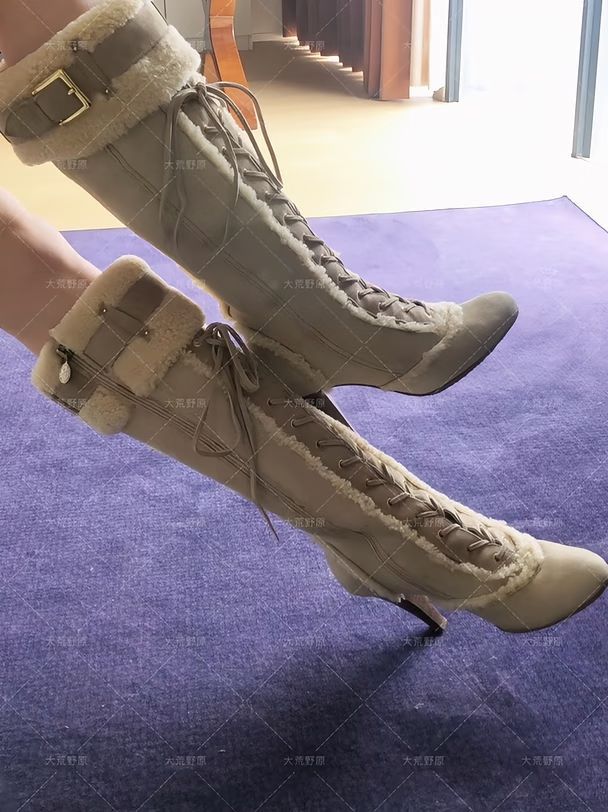 古巴棕 暗土褐色 板岩黑 圆头 系带 皮革 