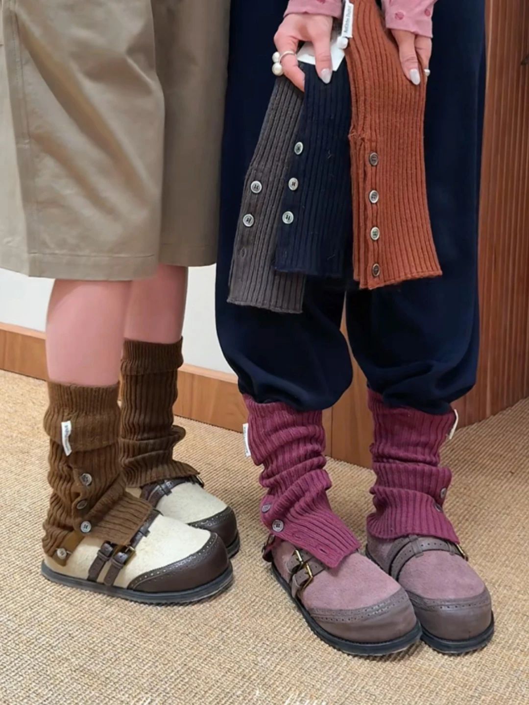 咖啡褐色 可可 陨石色 针织  - VALI鞋履AI设计主图