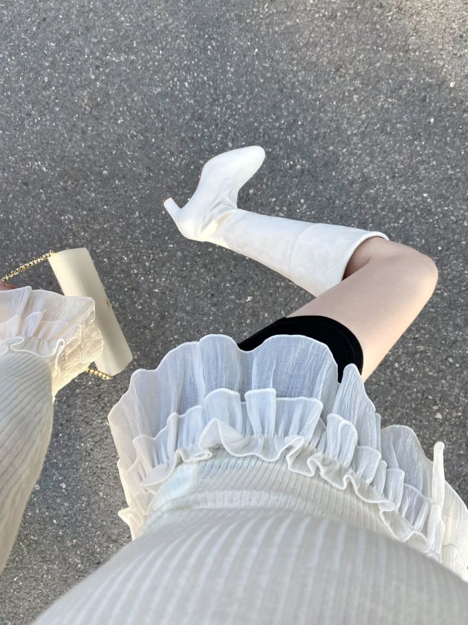 幻蓝色 亮白 香槟白 尖头 皮革 