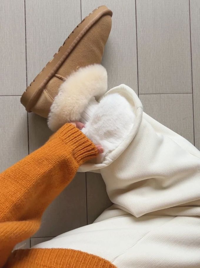 烟草色 兔白 土拨鼠 一脚蹬 绒毛/绒面 