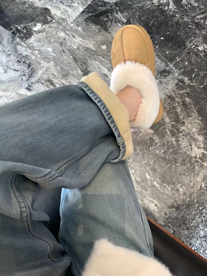 奶油 太妃糖色 艳阳色 圆头 无帮 皮革 