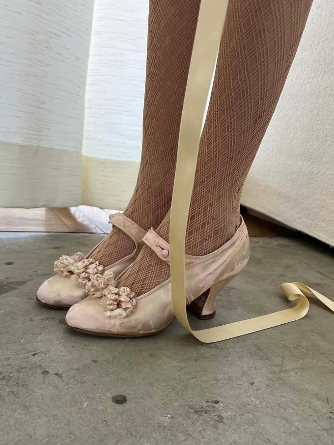 自然色 巧克力奶油 烟棕色 圆头 中口鞋 皮革 