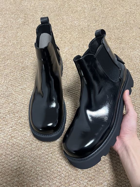 剪影 海上风暴 湍流色 圆头 松紧带 皮革 