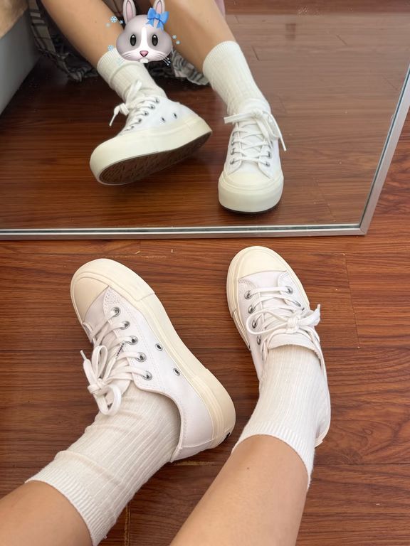 米白色 糖 浅羊皮纸色 低帮 布面  - VALI鞋履AI设计主图