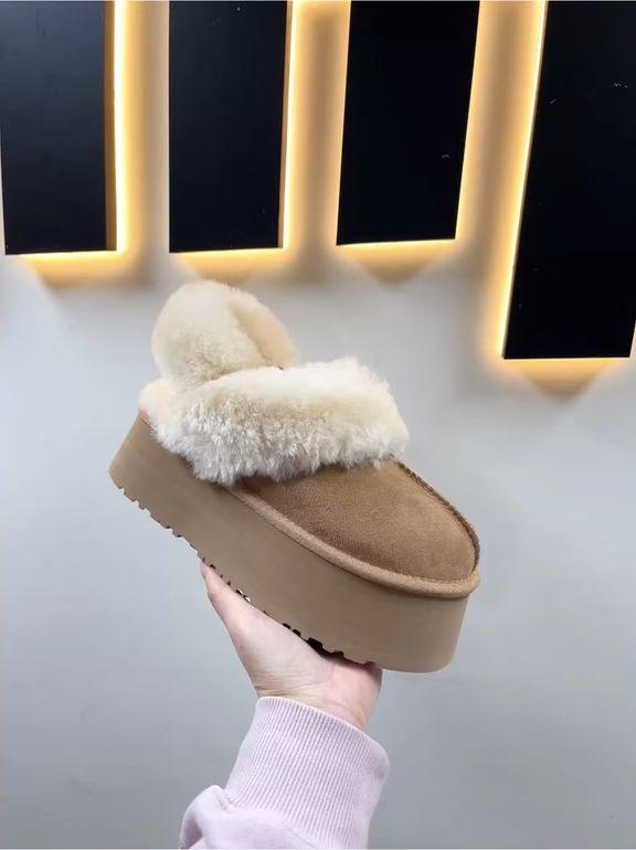 厚底 牡蛎灰 驴皮色 香菇色 无帮 皮革  - VALI鞋履AI设计主图