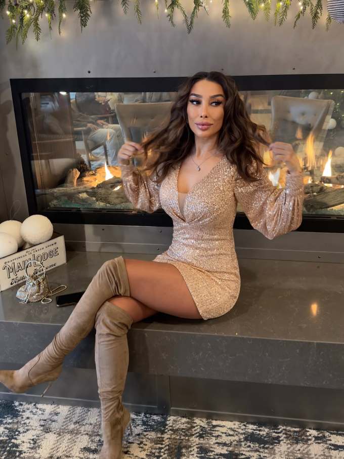 特殊面料 S型 V领 中长袖 抽褶 玛奇朵 画眉色 棕灰褐 性感 