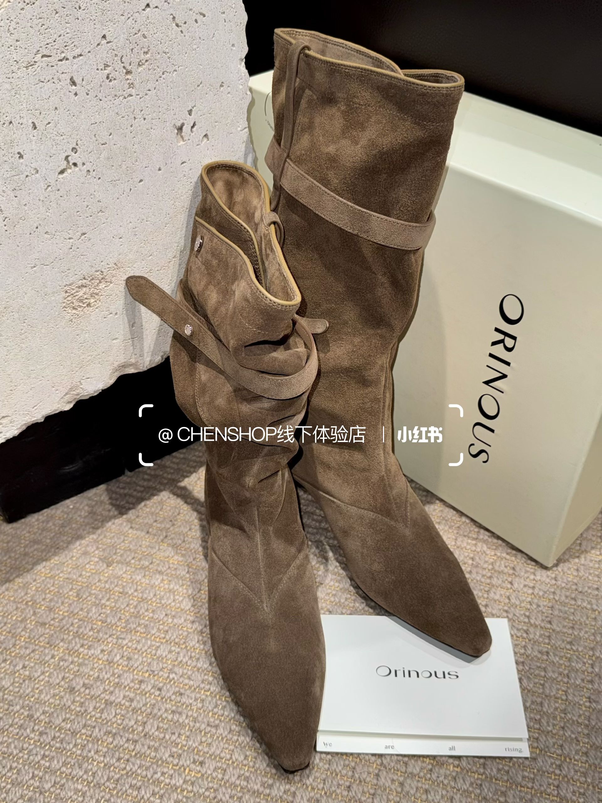 沙漠棕榈色 水獭色 柚木色 尖头 皮革  - VALI鞋履AI设计主图