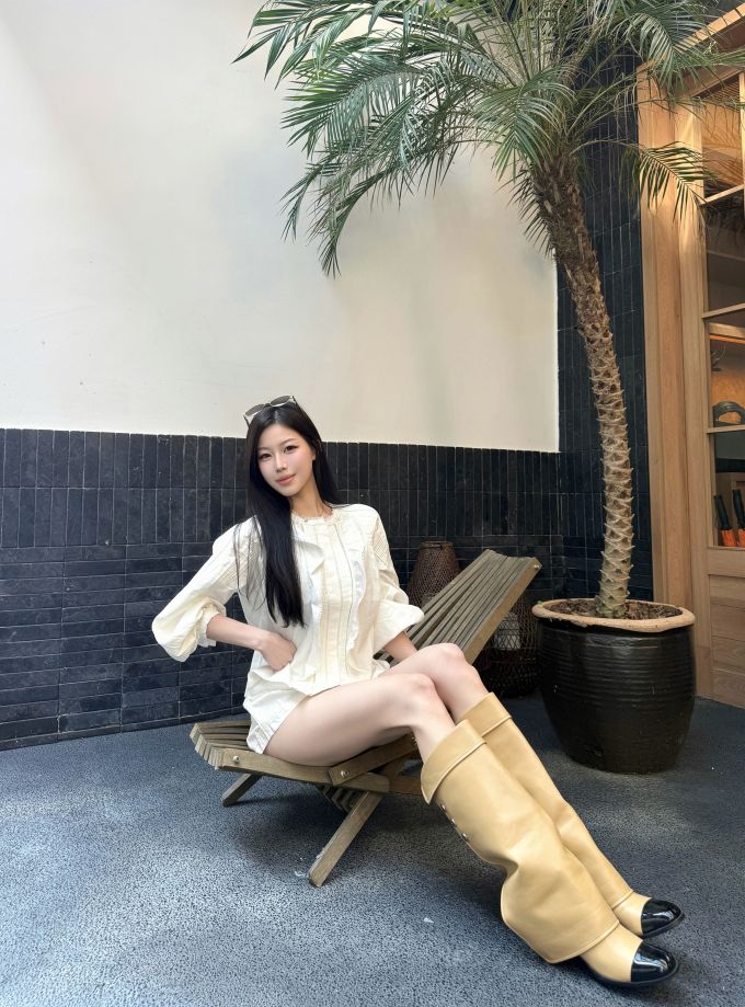 中跟 粗跟 金羊毛色 布丁色 新麦色 