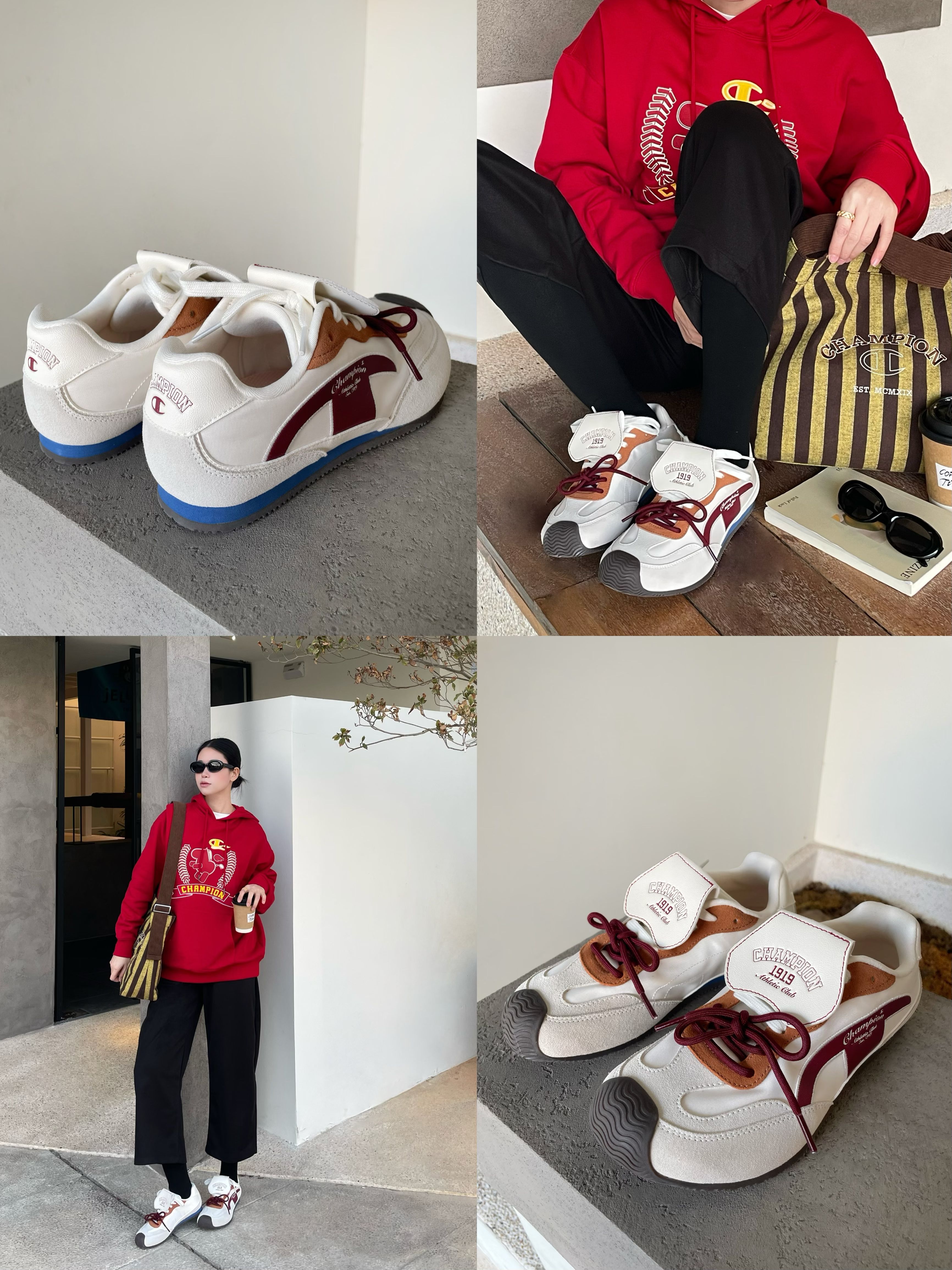 针织面料 H型 连帽领 中长袖 基础袖 局部印染 印花 巴贝多樱桃色 黑玛瑙 Lychee 基础绳带 休闲运动 运动  - VALI鞋履AI设计主图