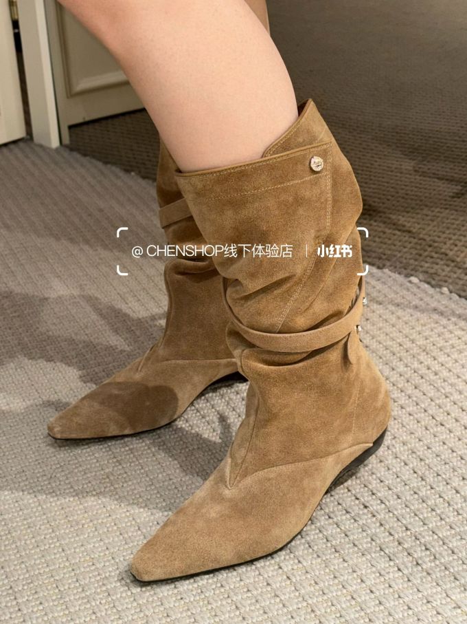 骨褐色 苹果黄 青铜棕 尖头 皮革 