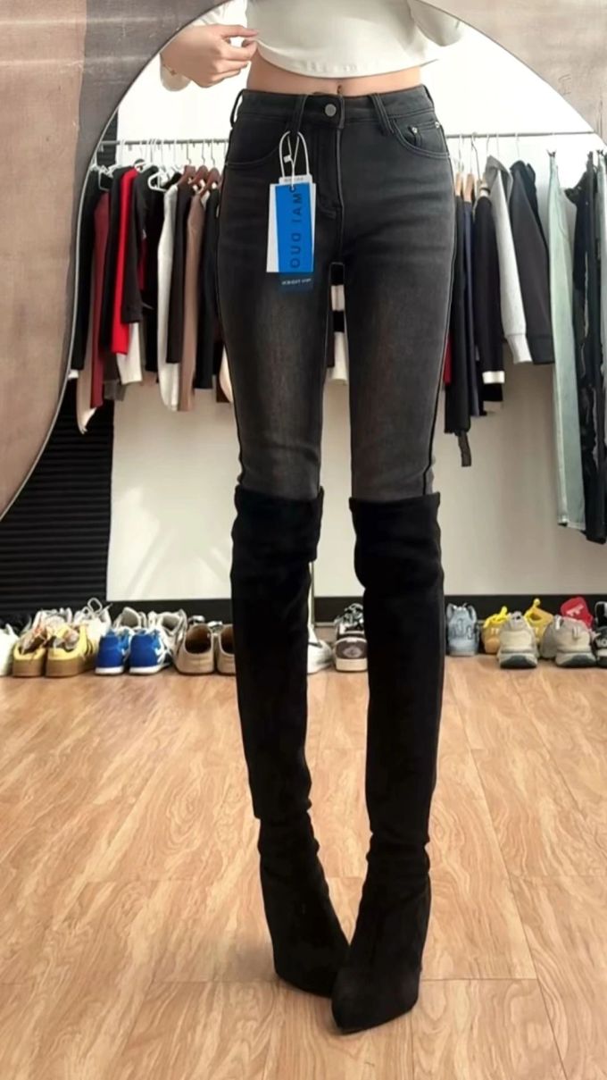 牛仔面料 洗水 陨石色 棕灰色 青铜色 基础扣饰 