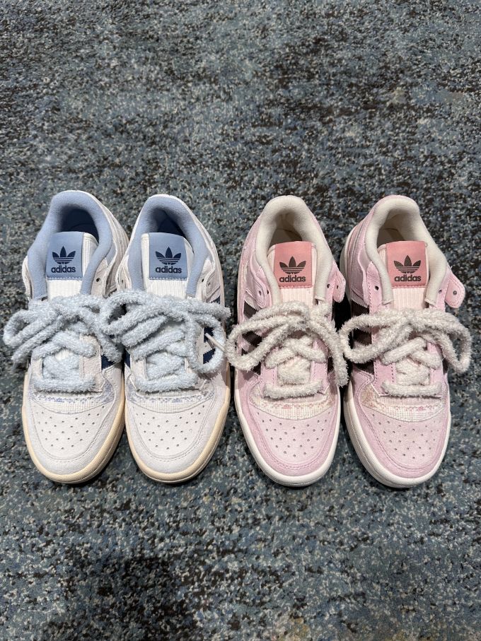 淡粉花瓣 摩根石 水晶灰 低帮 系带 