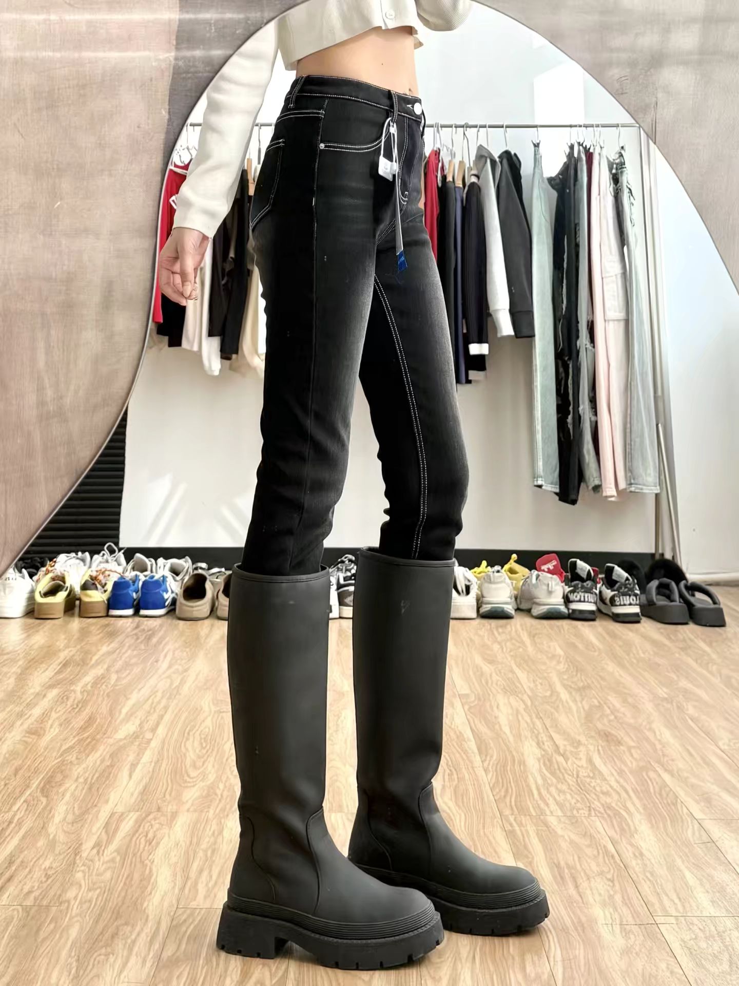 松香色 奇美拉 青铜色 圆头 皮革  - VALI鞋履AI设计主图