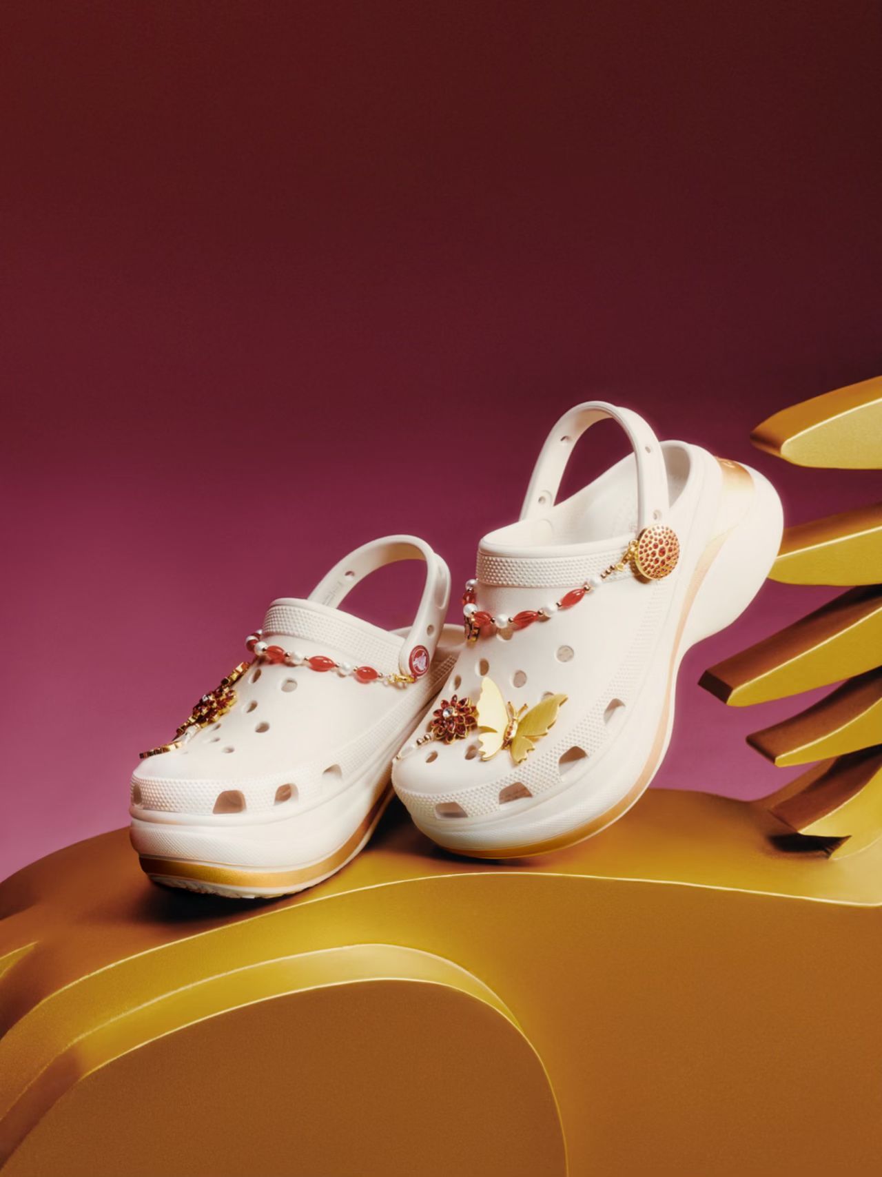 栀子白 轻白色 海珠白 无帮 塑料  - VALI鞋履AI设计主图