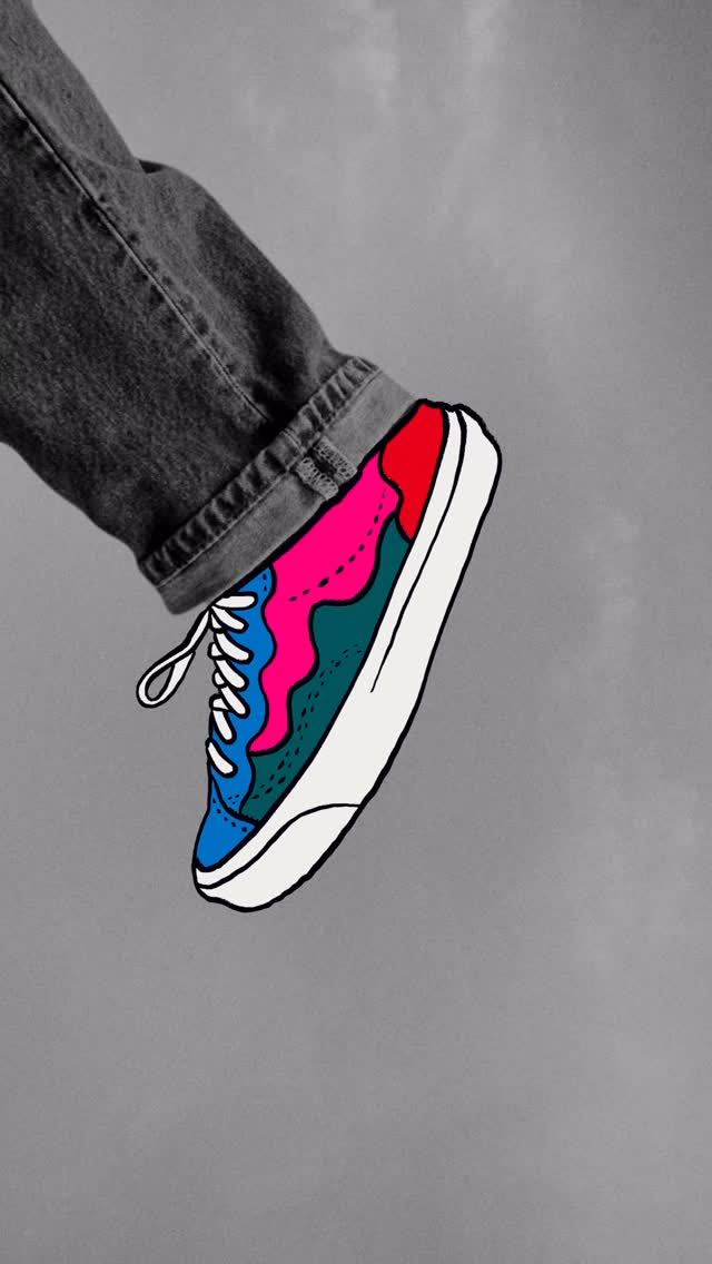 钟乳石 男中音蓝 荧光粉 低帮 系带 