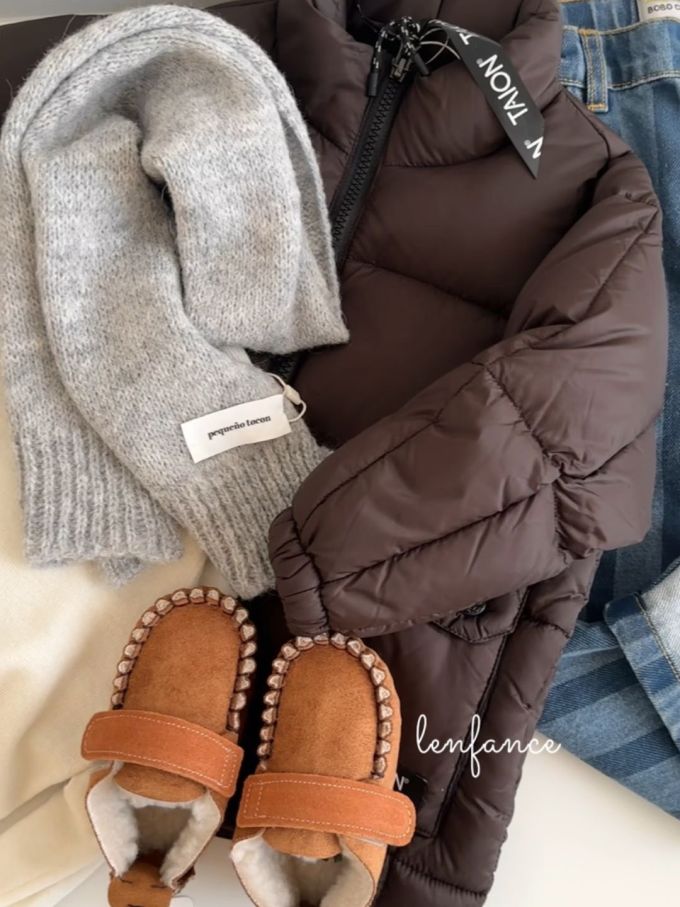 防护功能 H型 棉羽绒袖 绗缝 菊苣咖啡 法国烤肉色 黑褐色 