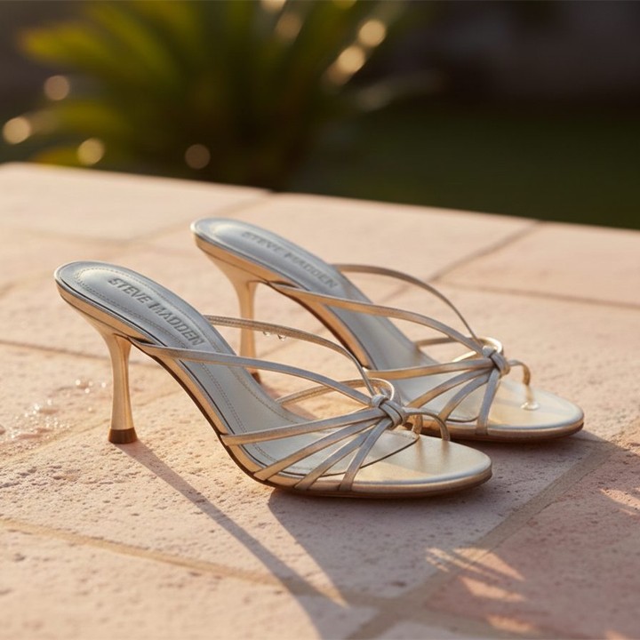 高跟 细跟 石膏 正灰色 蘑菇色 无帮 皮革  - VALI鞋履AI设计主图