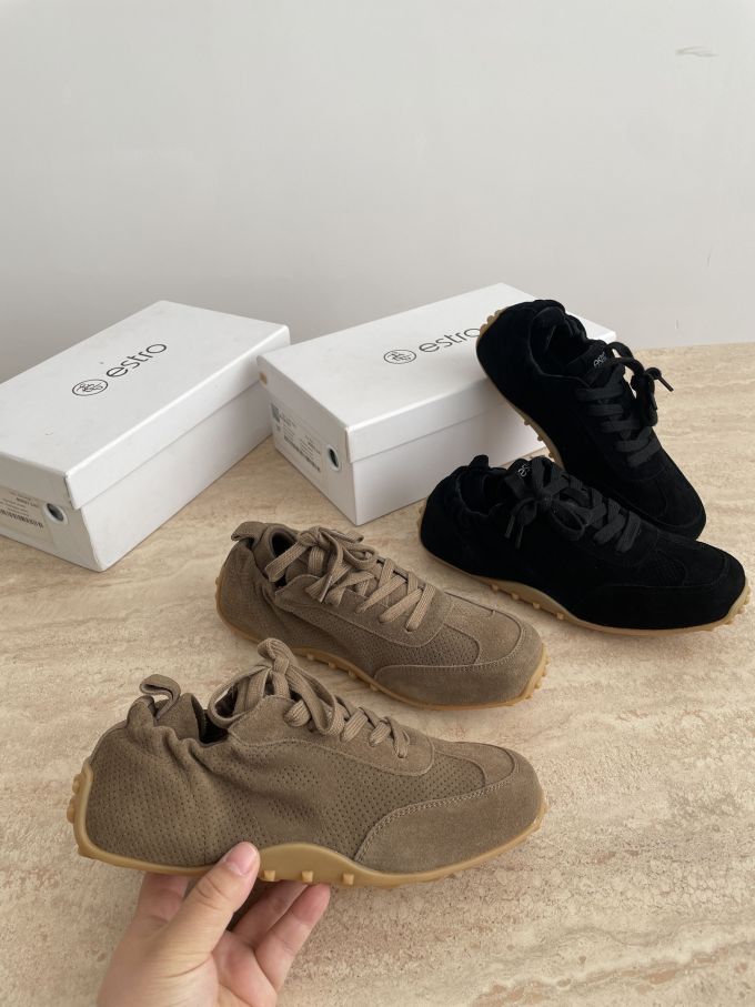 水獭色 柚木色 意式冻糕 中帮 系带 绒毛/绒面 