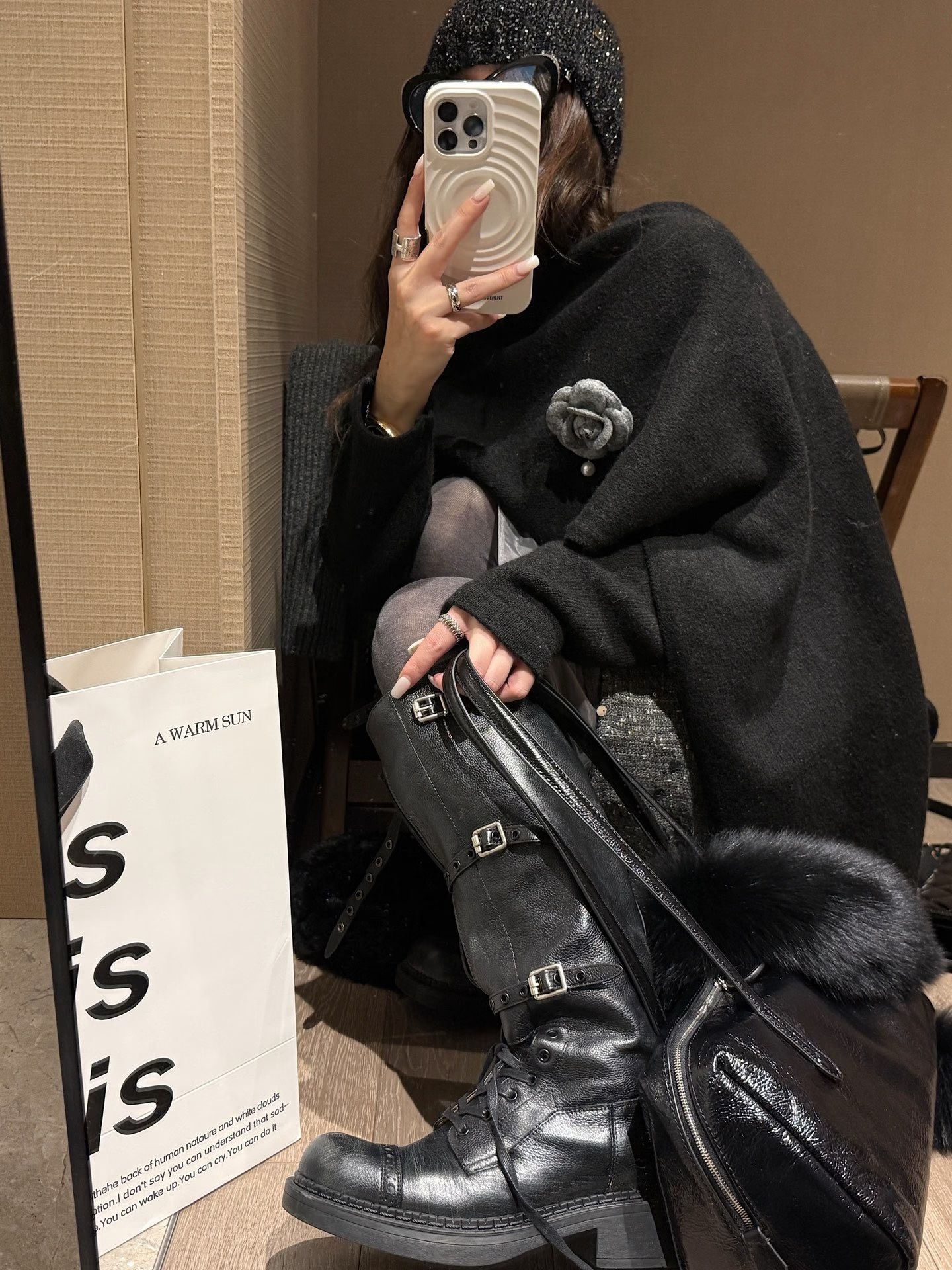 陨石色 棕灰色 不可穿透 圆头 拉链  - VALI鞋履AI设计主图