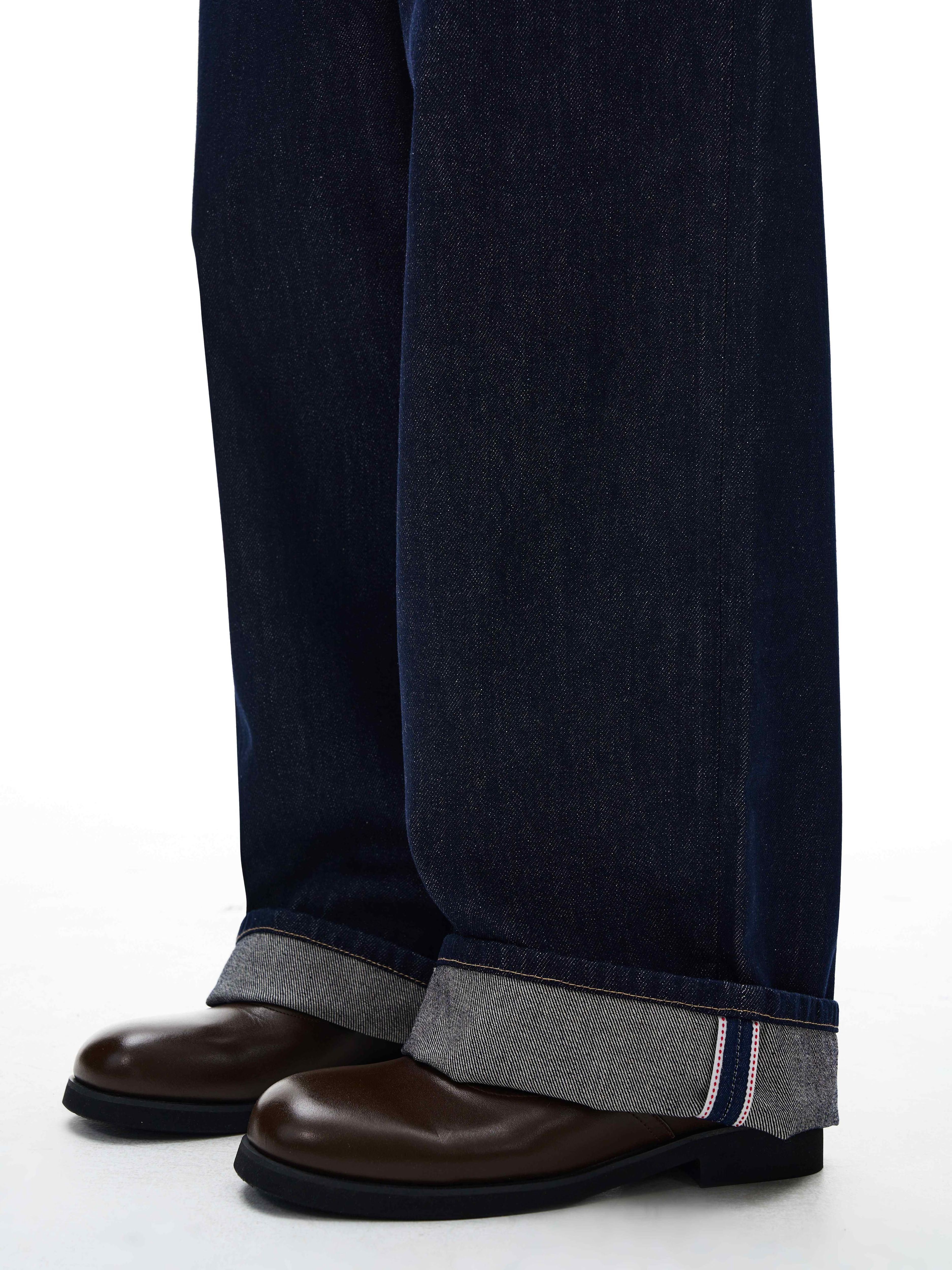 粗跟 男中音蓝  - VALI鞋履AI设计主图