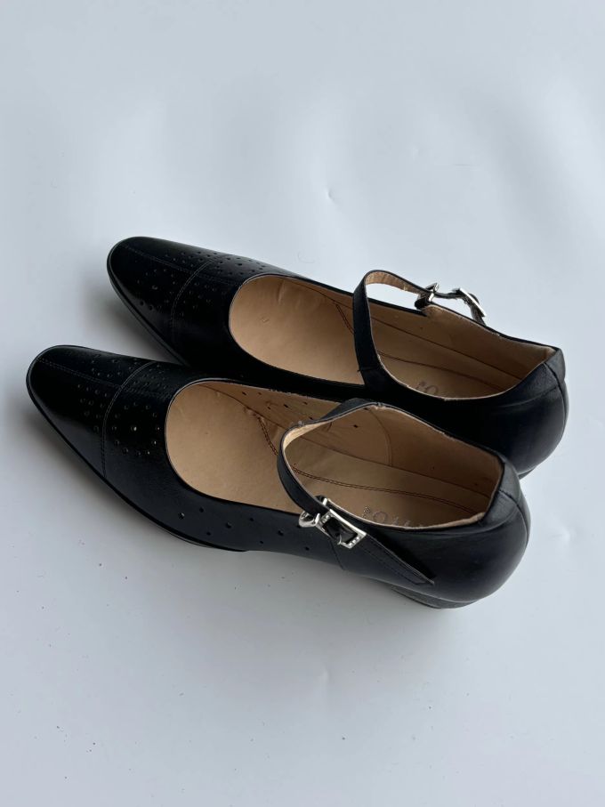 燕尾服 暗影蓝 石山 袢扣 浅口鞋 皮革 