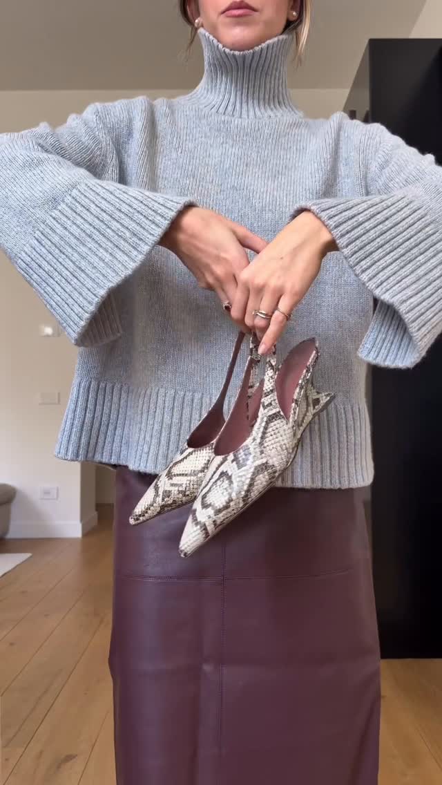 毛纺 H型 立领 中长袖 基础袖 细针 针织螺纹 冰灰色 古水 淡紫色灰色  - VALI鞋履AI设计主图