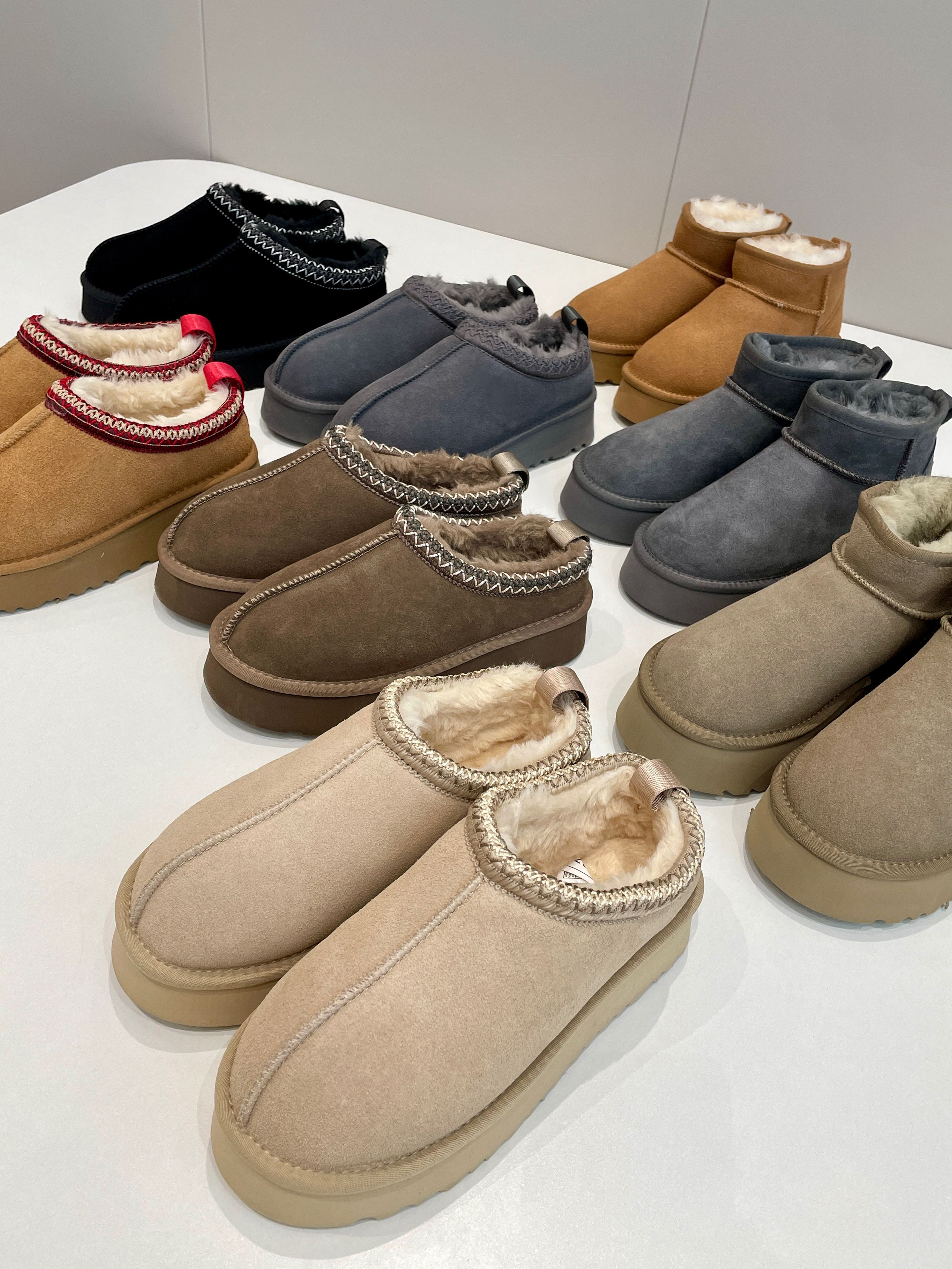 姜根 石灰华色 浅蜜黄 无帮 绒毛/绒面  - VALI鞋履AI设计主图