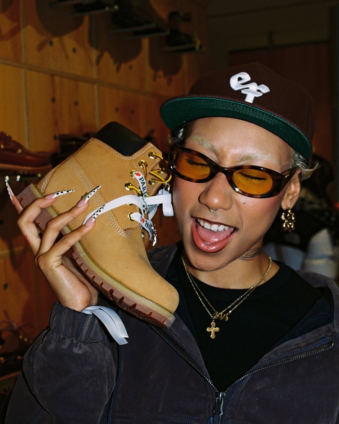 画眉鸟色 土褐色 金褐色 系带 皮革  - VALI鞋履AI设计主图