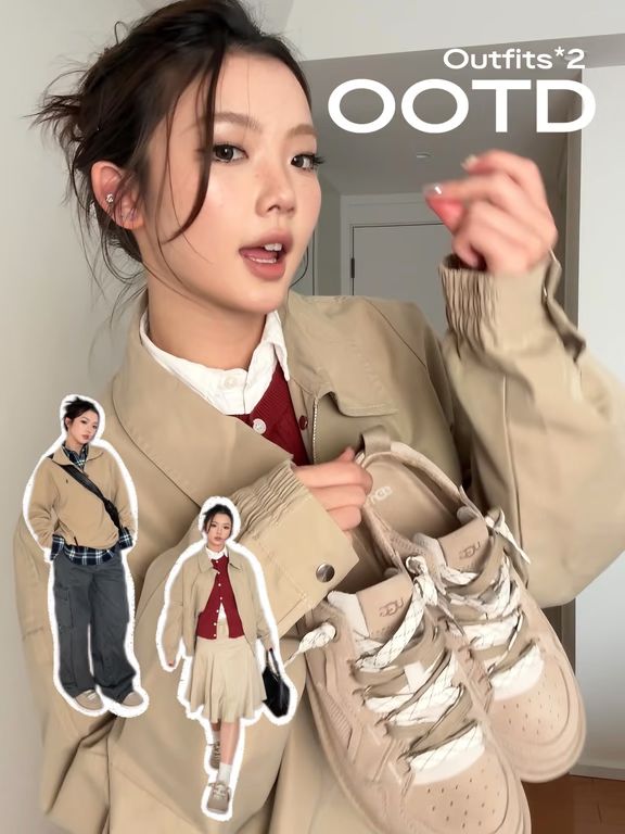 H型 翻驳领 中长袖 基础袖 姜根 水蜜桃色 梦幻杏色 基础扣饰  - VALI鞋履AI设计主图