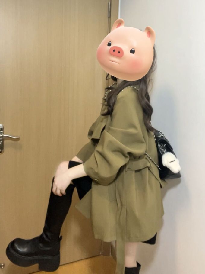 风衣 H型 立领 基础袖 卡其色 蜥蜴色 炽土黄色 