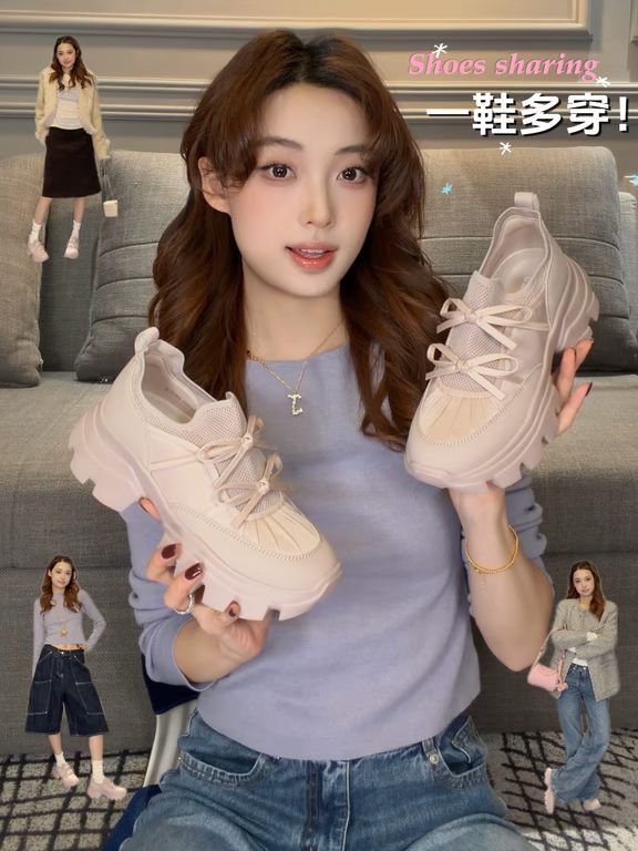 毛纺 H型 圆形领 荷叶边 手工装饰 薰衣草紫 香槟粉 淡紫灰 甜妹风 甜美 