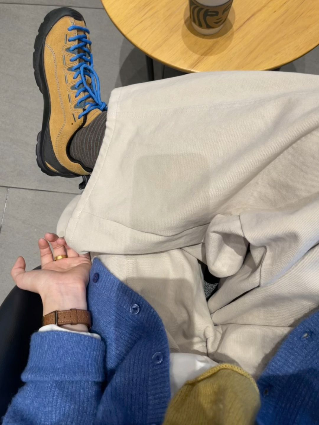 踢踏舞鞋色 琥珀金 鹪鹩色 低帮 系带 皮革  - VALI鞋履AI设计主图