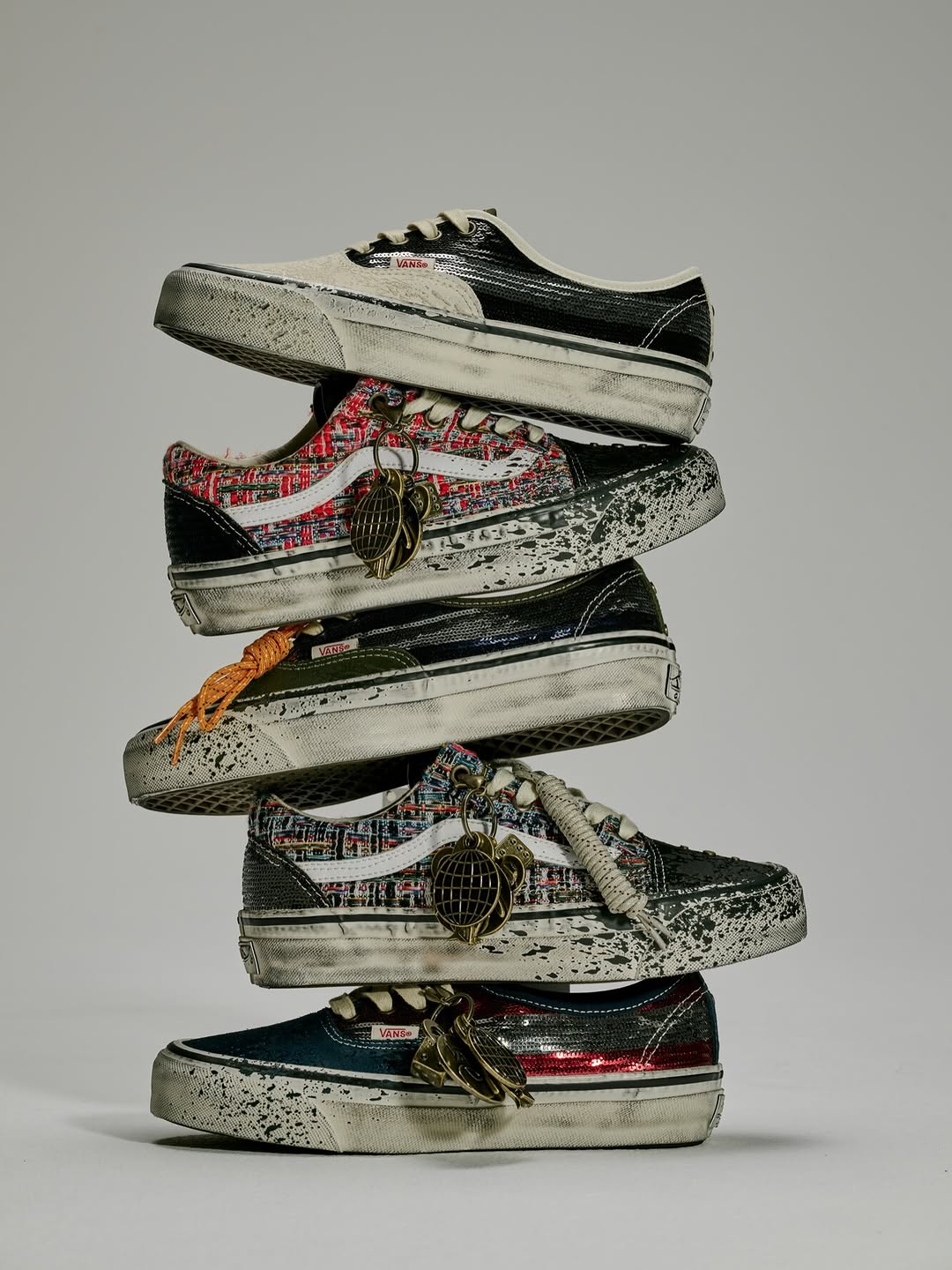 尾气黑 咖啡褐色 柳灰 低帮 系带 布面  - VALI鞋履AI设计主图